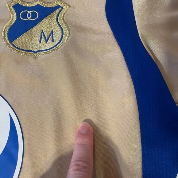 RARE Millonarios FC El Dorado Adidas Away Jersey | 2011 2012 | Size M | Colombia - Picture 6 of 7